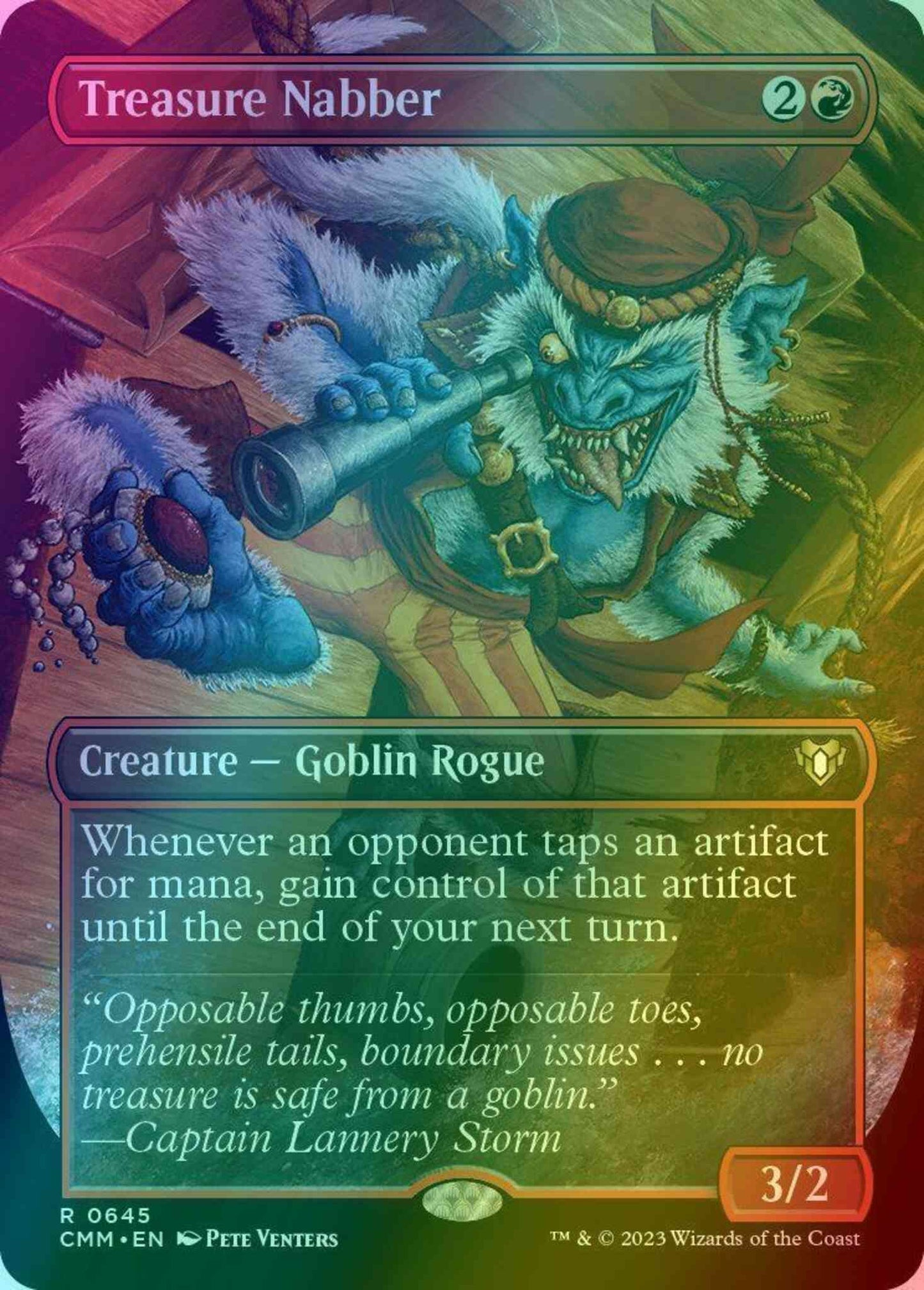 Treasure Nabber [645] [Borderless] [Commander Masters] [Foil]