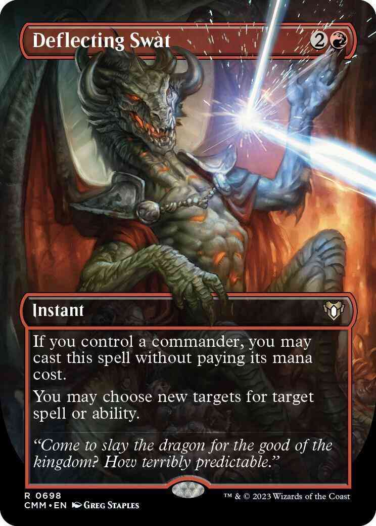 Deflecting Swat [698] [Borderless] [Frame Break] [Commander Masters] [Non-Foil]