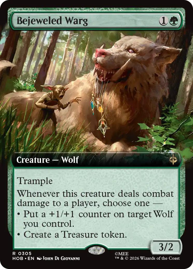 Bejeweled Warg [305] [Extended Art] [The Hobbit] [Non-Foil]