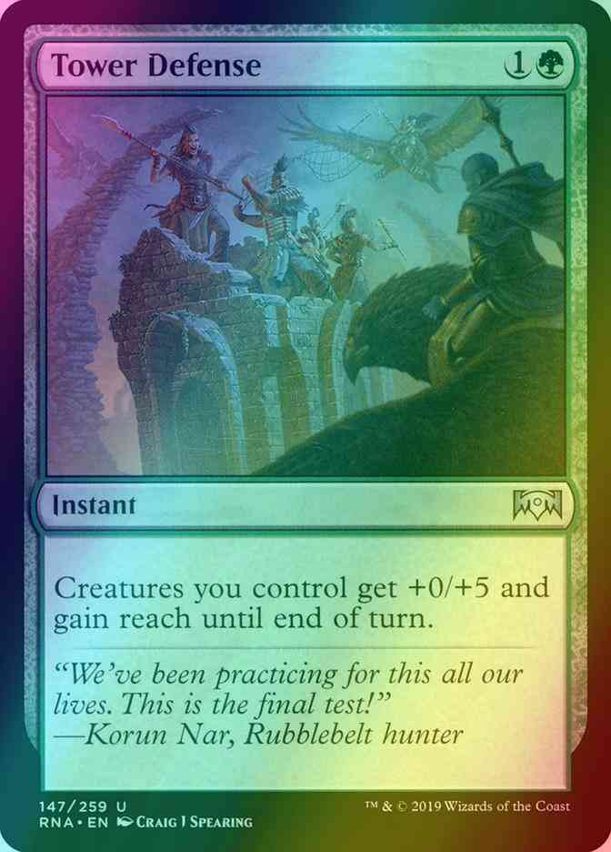 Tower Defense [147] [Ravnica Allegiance] [Foil]