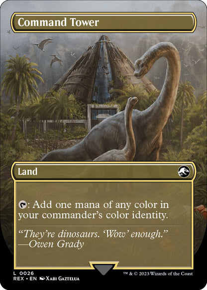 Command Tower // Command Tower [26] [Borderless] [Universes Beyond: Jurassic World Collection] [Non-Foil]