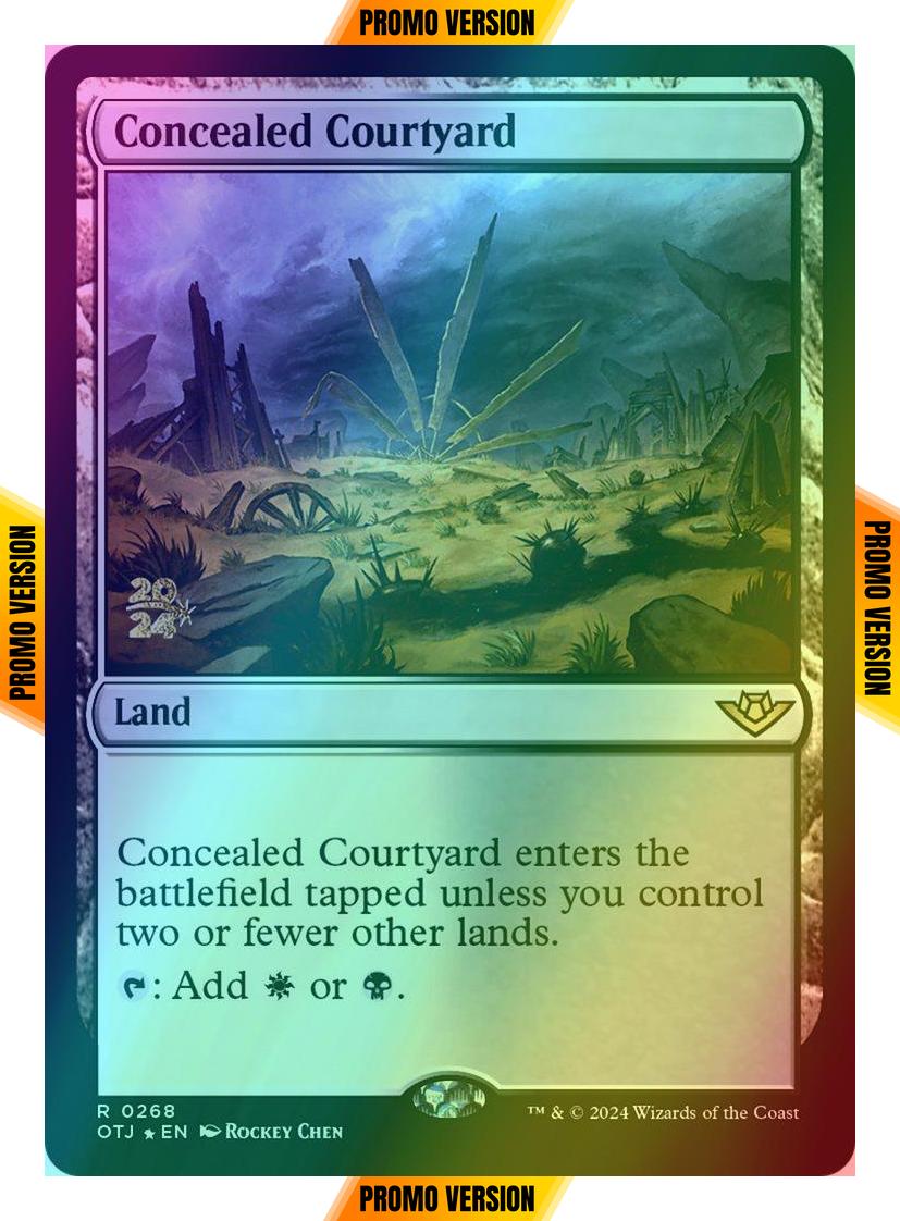 Concealed Courtyard [268s] [Prerelease] [Outlaws of Thunder Junction: Promos] [Foil]