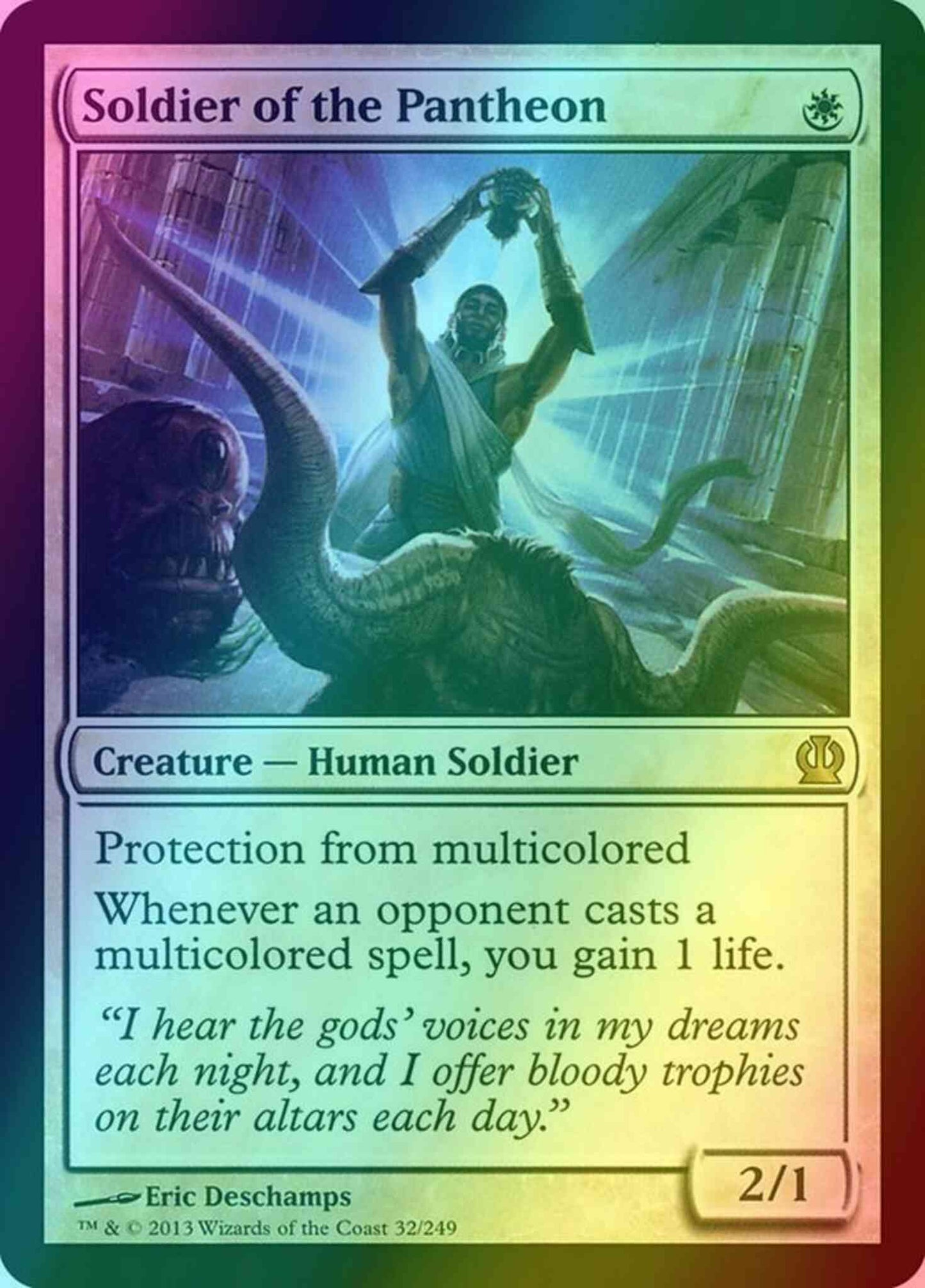 Soldier of the Pantheon [32] [Theros] [Foil]
