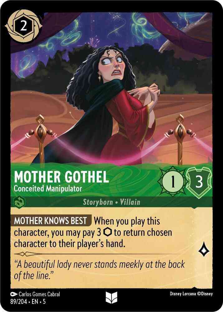 Mother Gothel - Conceited Manipulator - 89/204 [Shimmering Skies] [Non-Foil]