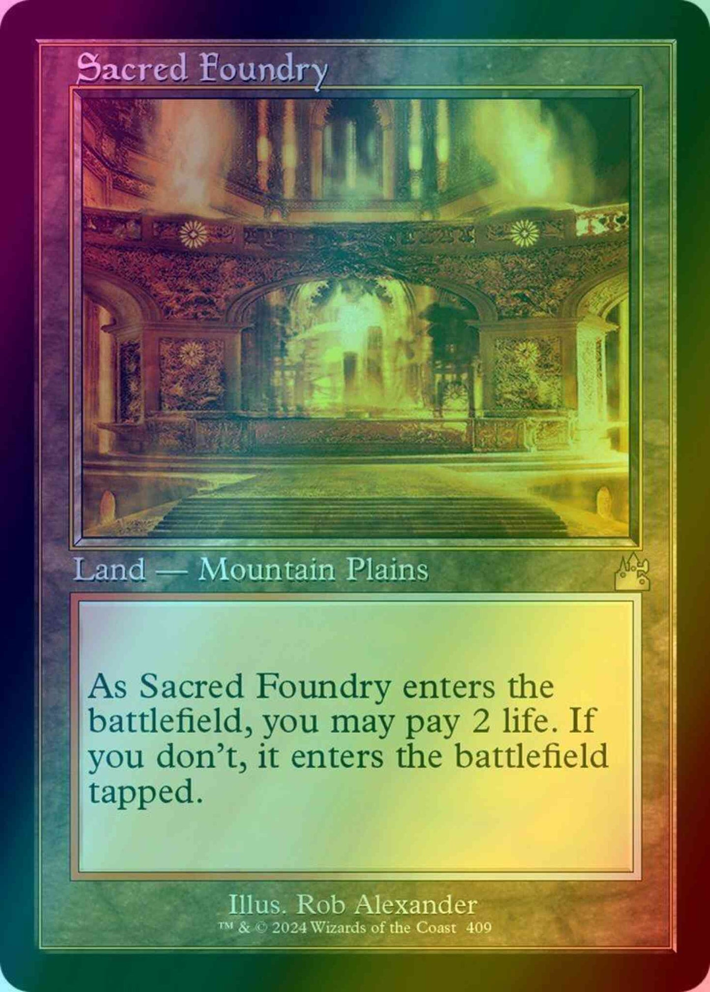 Sacred Foundry [409] [Retro Frame] [Ravnica Remastered] [Foil]