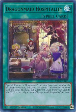 Dragonmaid Hospitality - RA03-EN068 - Ultra Rare - 1st Edition