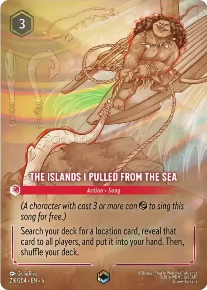 The Islands I Pulled From The Sea (Enchanted) - 216/204 [Azurite Sea] [Holofoil]