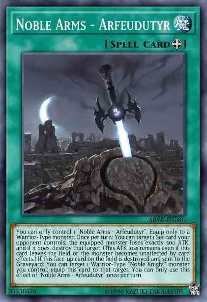Noble Arms - Arfeudutyr - BP03-EN181 - Shatterfoil Rare - 1st Edition