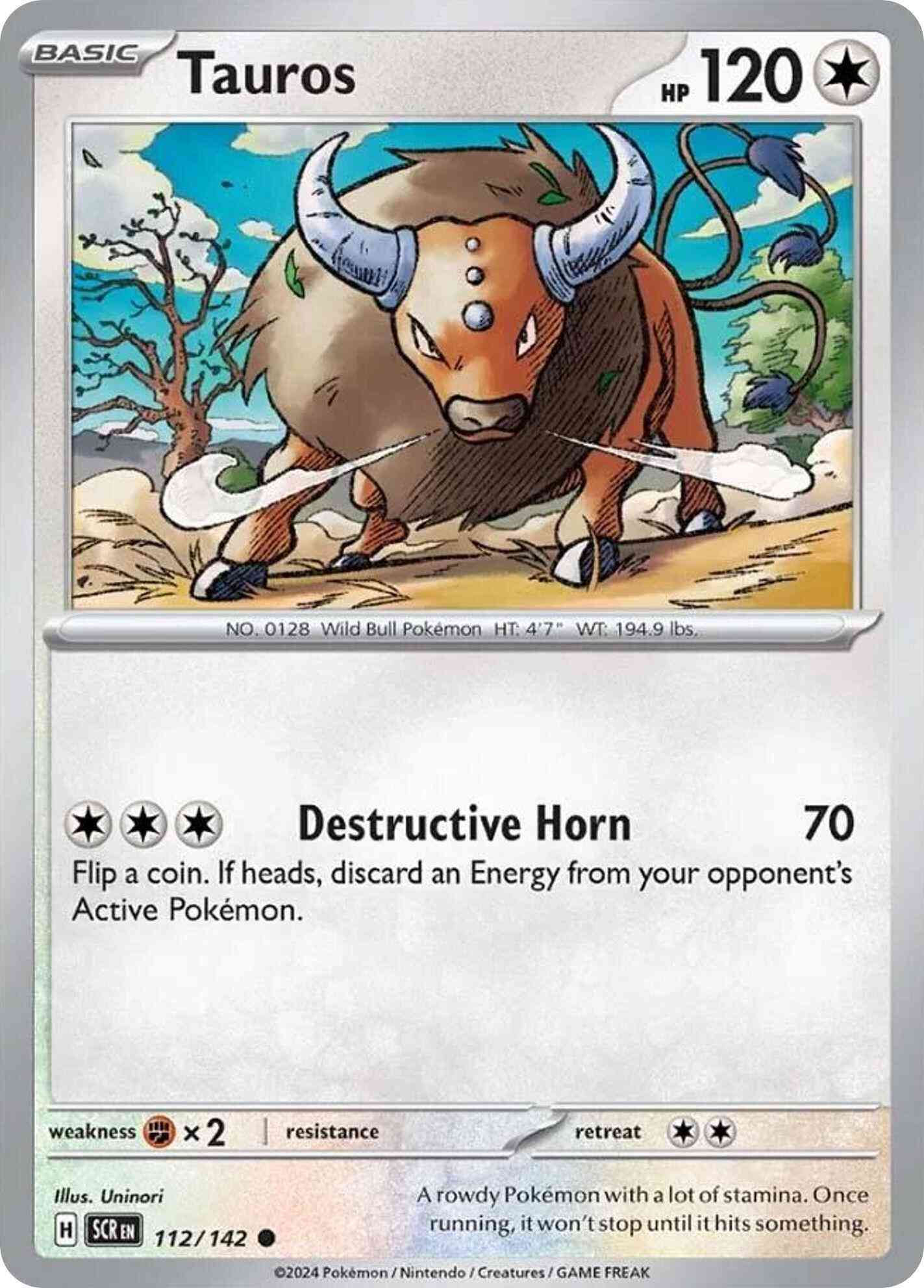 Tauros - 112/142 - Common [sv07-112] [Non-Holo]