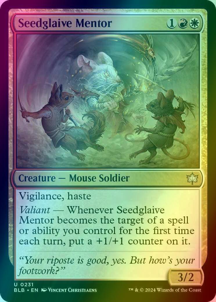 Seedglaive Mentor [231] [Bloomburrow] [Foil]