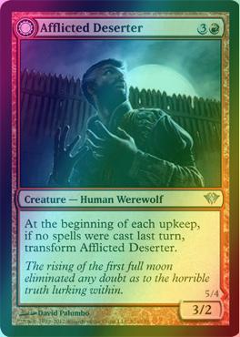 Afflicted Deserter // Werewolf Ransacker [81] [Dark Ascension] [Foil]