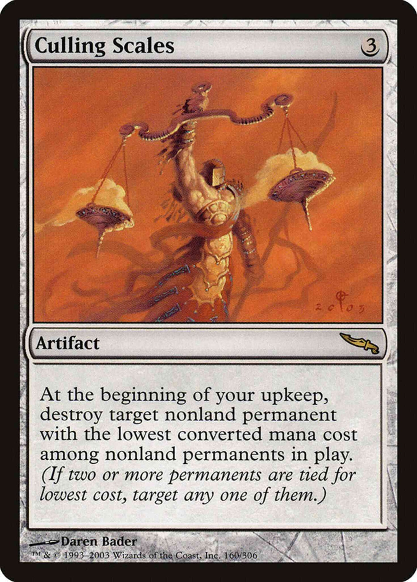 Culling Scales [160] [Mirrodin] [Non-Foil]