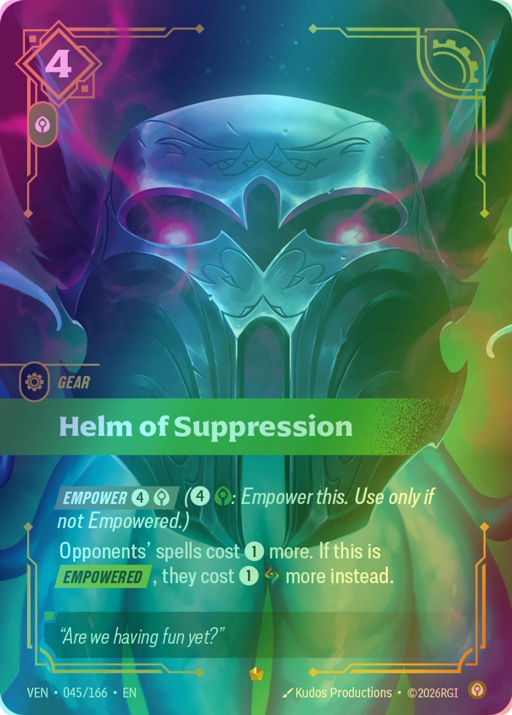 Helm of Suppression - 045/166 [Vendetta] [Foil]