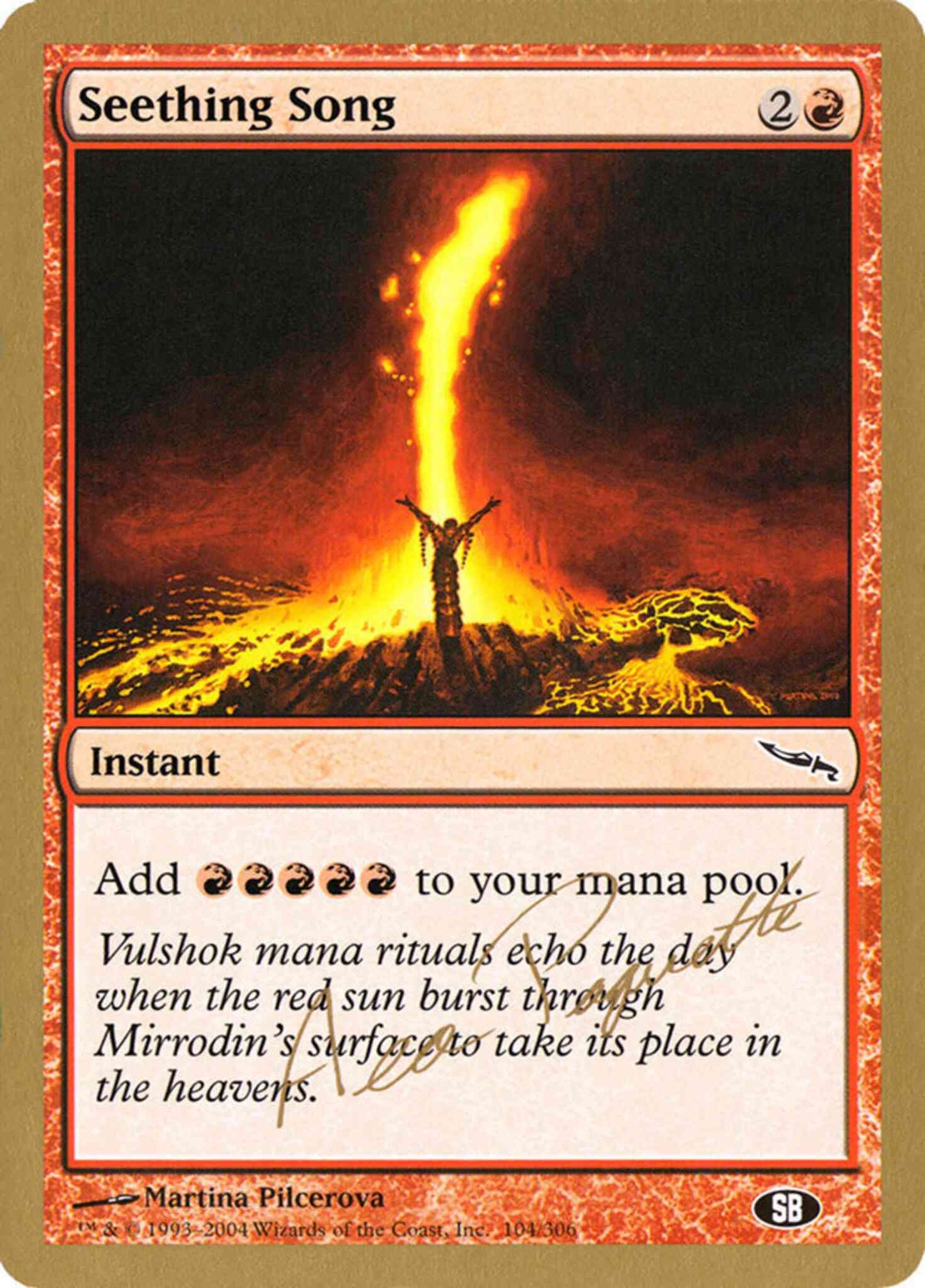 Seething Song [ap104sbb] [Aeo Paquette] [World Championship Decks 2004] [Non-Foil]