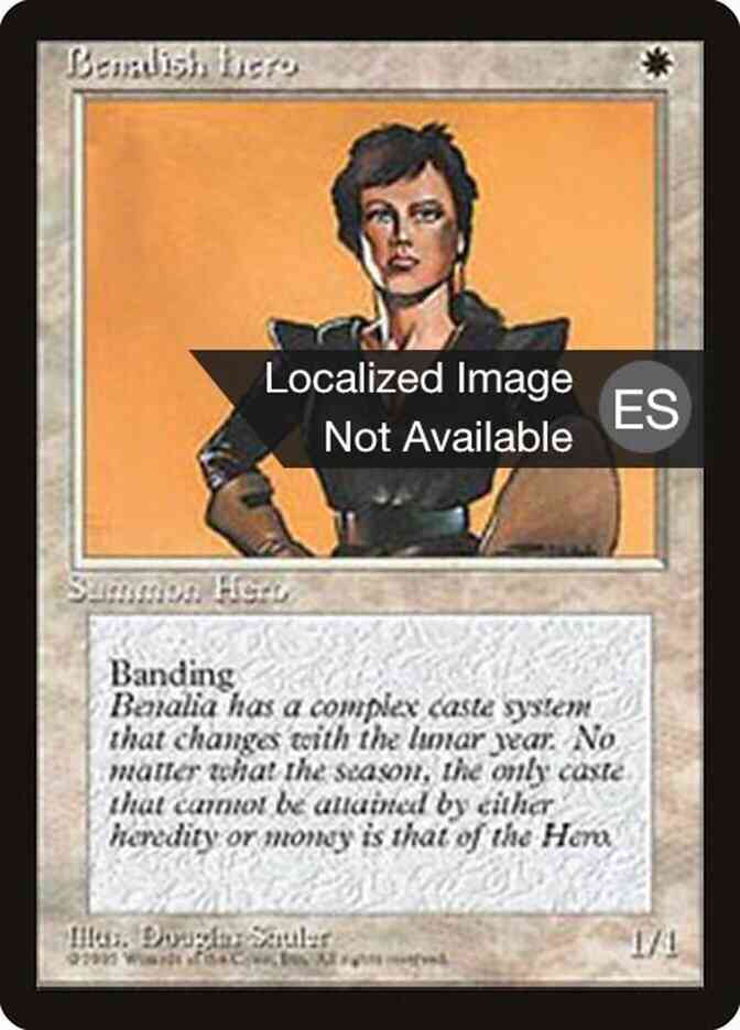Benalish Hero - Chinese [7] [Fourth Edition Black Border: Chinese] [Non-Foil]