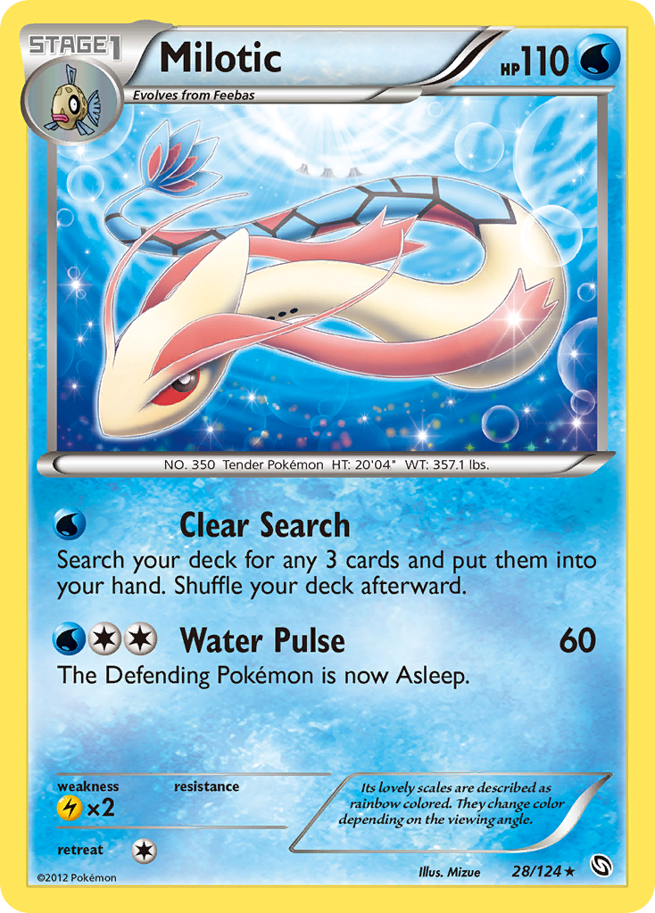Milotic - Theme Deck - 28/124 - Rare [bw6-28] [Non-Holo]
