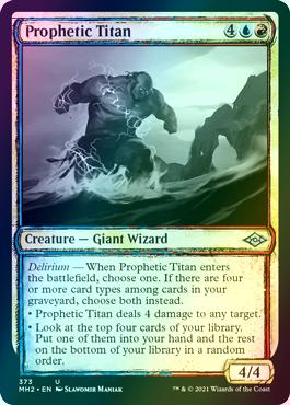 Prophetic Titan [373] [Sketch Showcase] [Modern Horizons 2] [Foil]