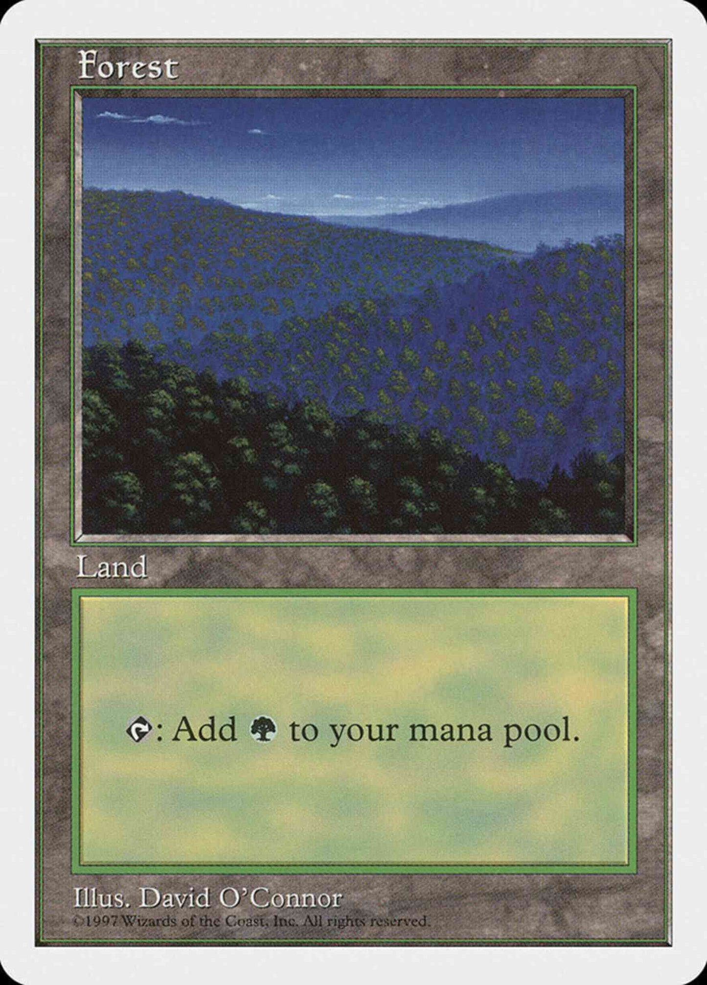 Forest [447] [Blue Background] [Fifth Edition] [Non-Foil]