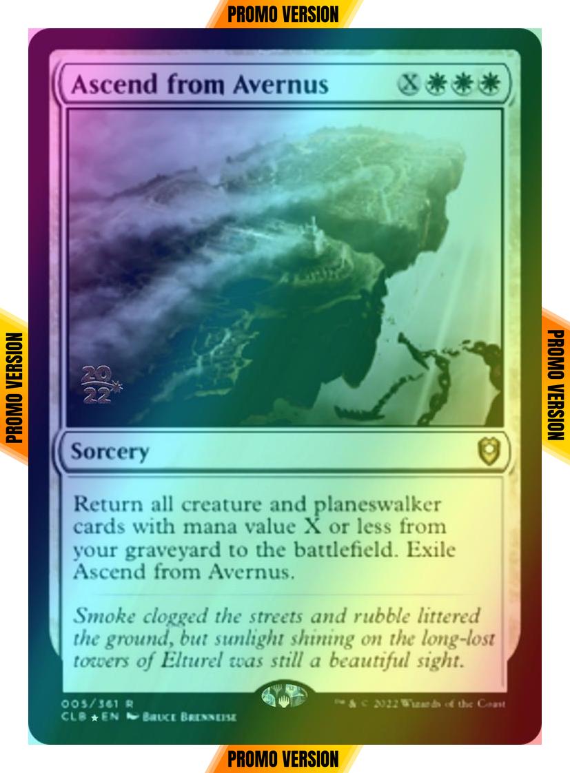 Ascend from Avernus [5s] [Prerelease] [Commander Legends: Battle for Baldur's Gate: Promos] [Foil]