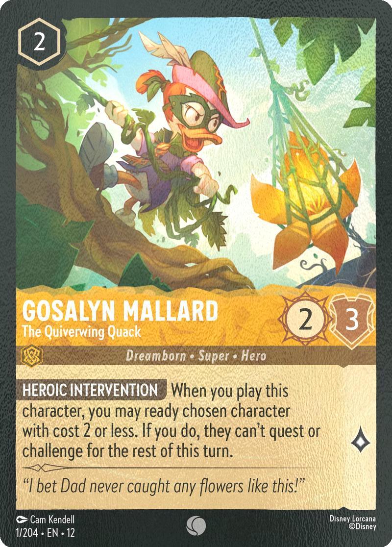 Gosalyn Mallard - The Quiverwing Quack - 1/204 [Wilds Unknown] [Cold Foil]