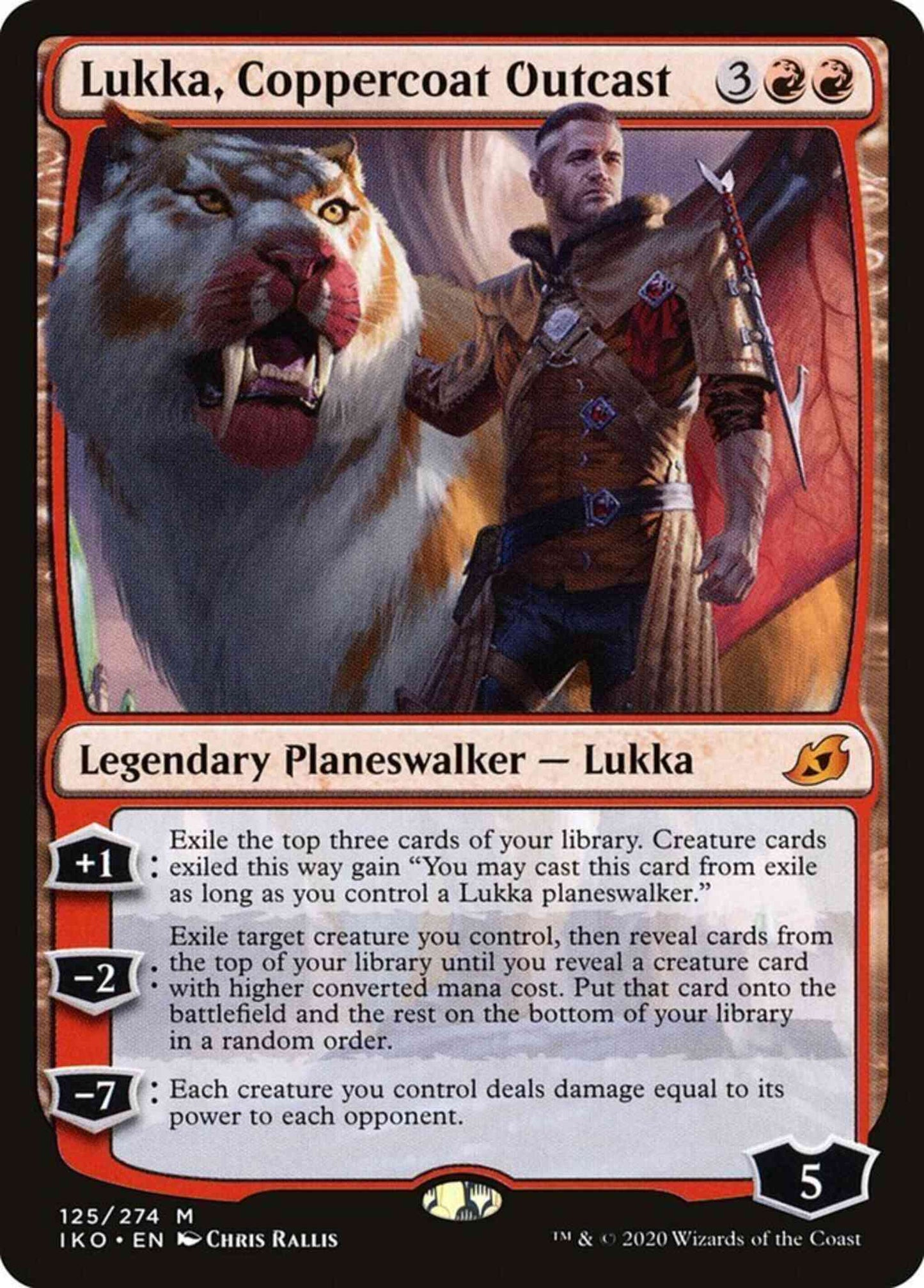 Lukka, Coppercoat Outcast [125] [Ikoria: Lair of Behemoths] [Non-Foil]