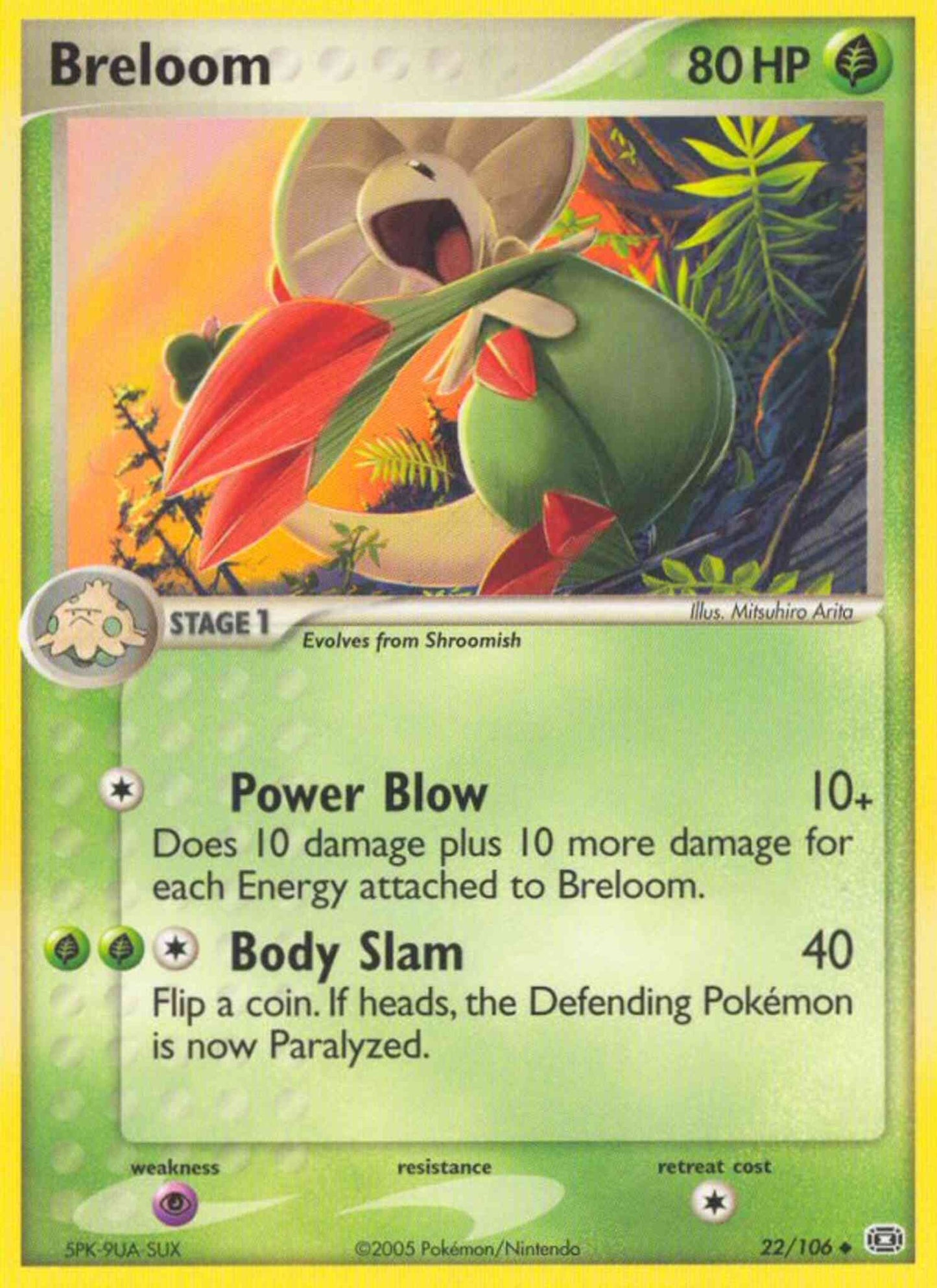 Breloom - 22/106 - Uncommon [ex9-22] [Non-Holo]