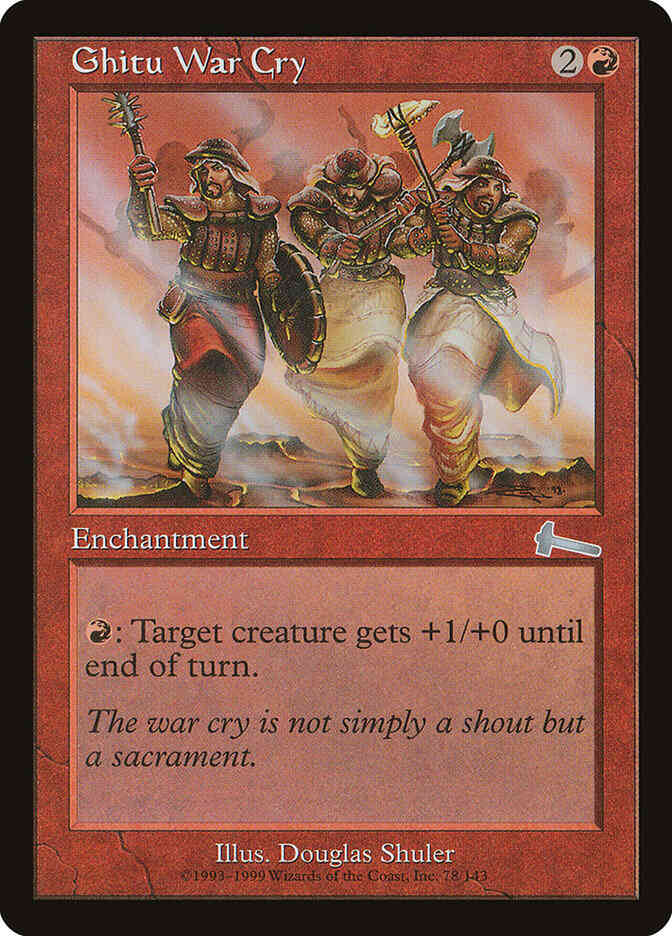 Ghitu War Cry [78] [Urza's Legacy] [Non-Foil]
