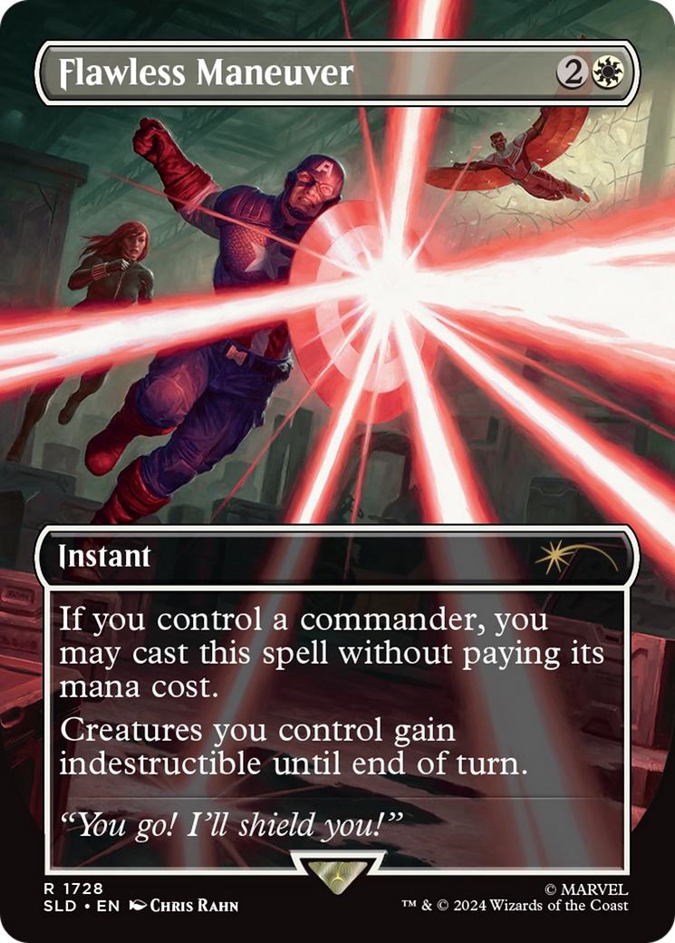 Flawless Maneuver [1728] [Borderless] [Marvel's Captain America] [Secret Lair Drop] [Non-Foil]