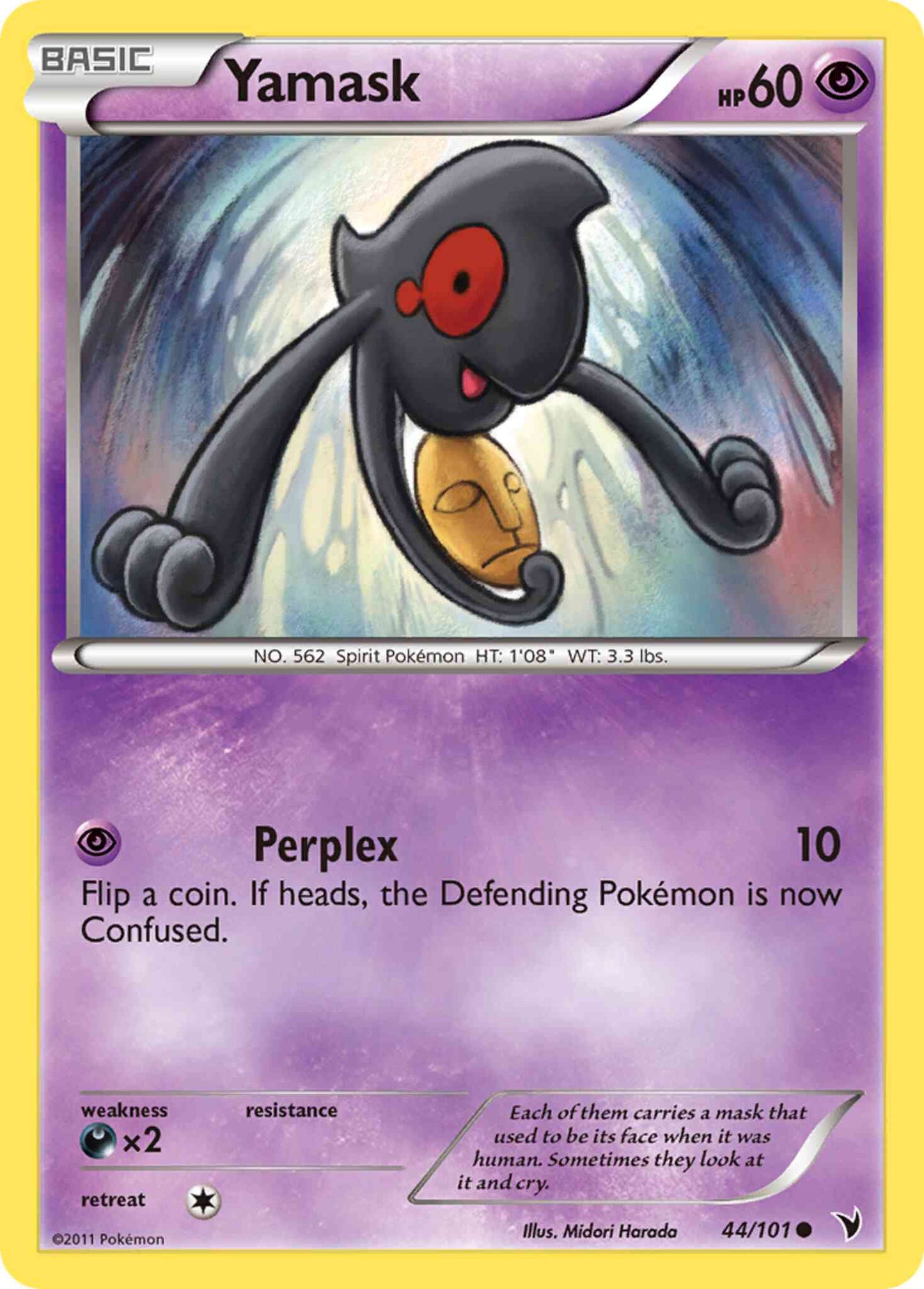 Yamask - 44/101 - Common [bw3-44] [Reverse Holo]