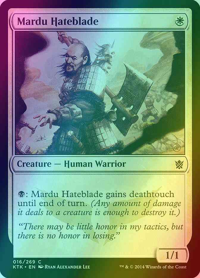 Mardu Hateblade [16] [Khans Of Tarkir] [Foil]