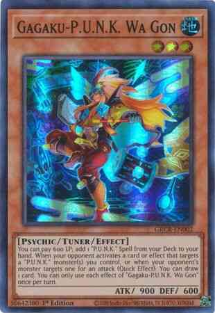 Gagaku-P.U.N.K. Wa Gon - GRCR-EN002 - Super Rare - 1st Edition