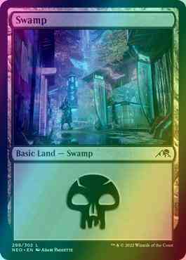 Swamp [288] [Kamigawa: Neon Dynasty] [Foil]
