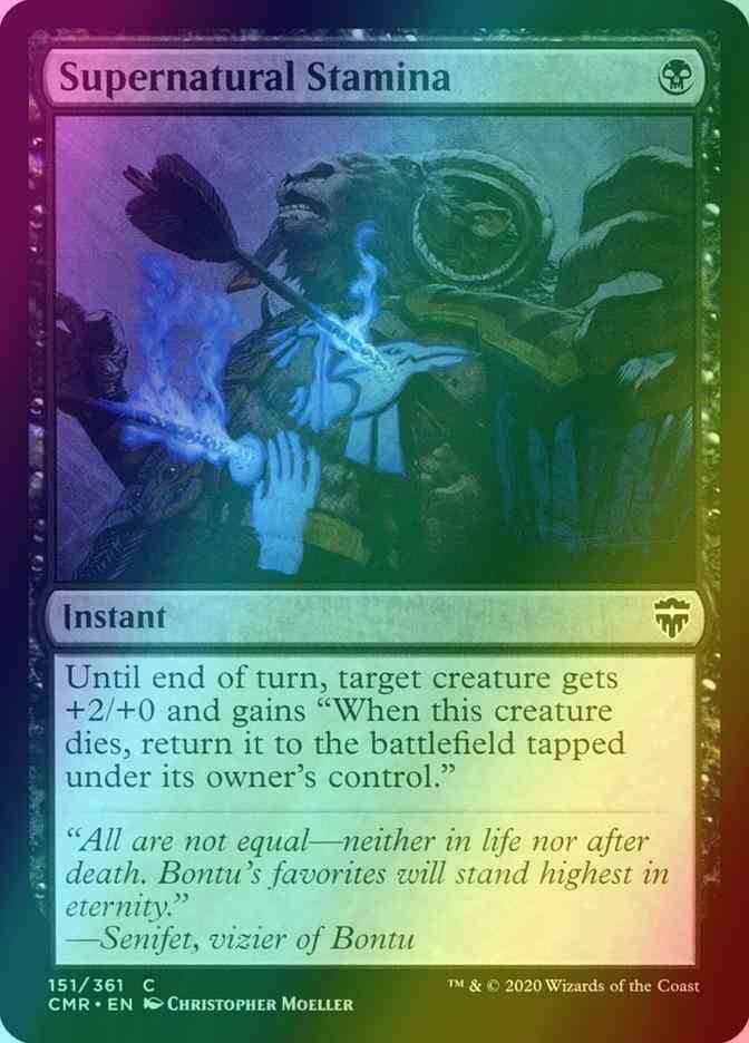 Supernatural Stamina [151] [Commander Legends] [Foil]