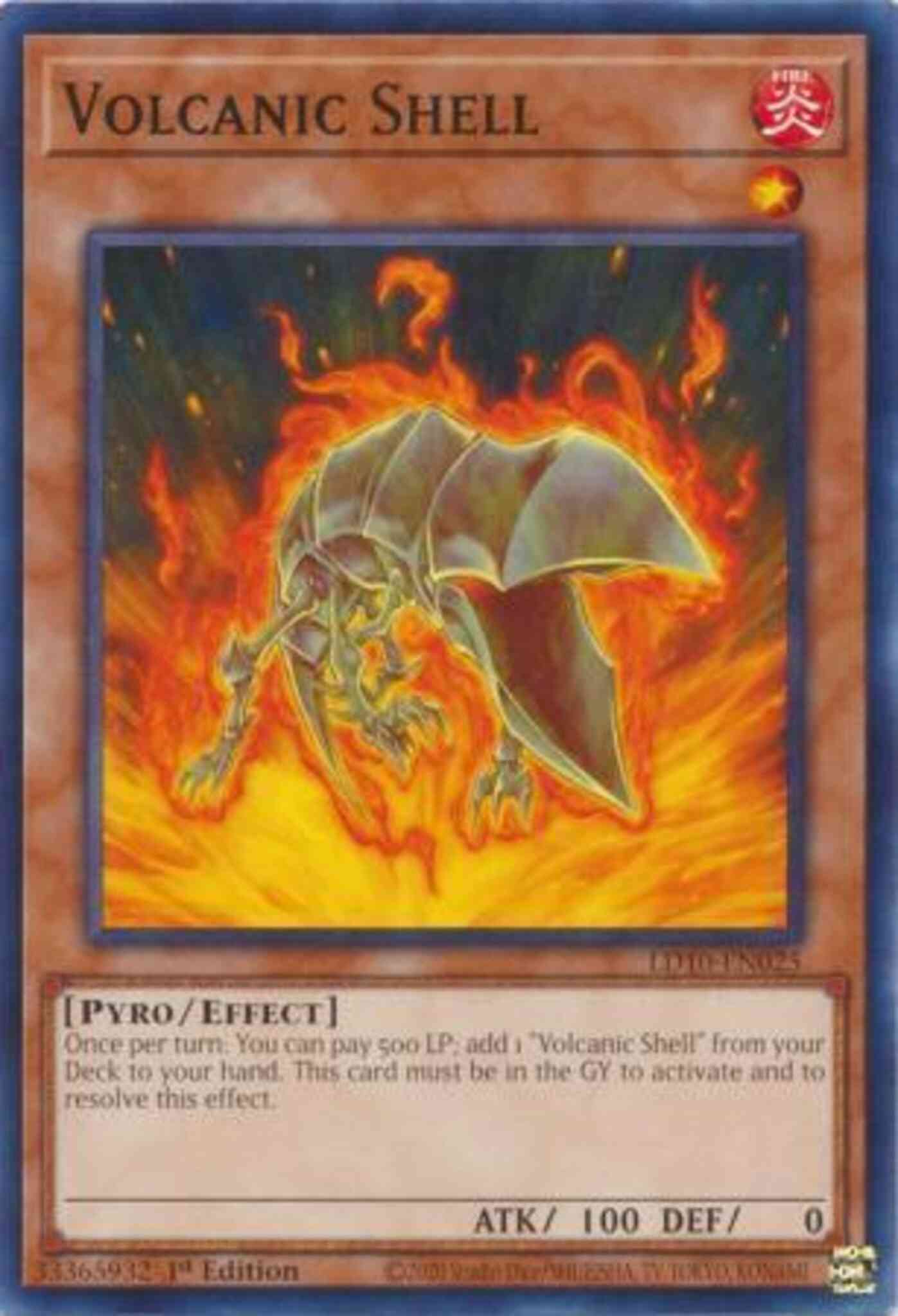 Volcanic Shell - LD10-EN025 - Common - 1st Edition
