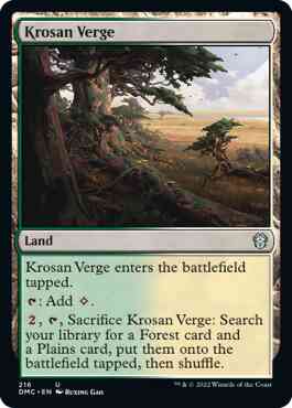 Krosan Verge [216] [Dominaria United: Commander] [Non-Foil]