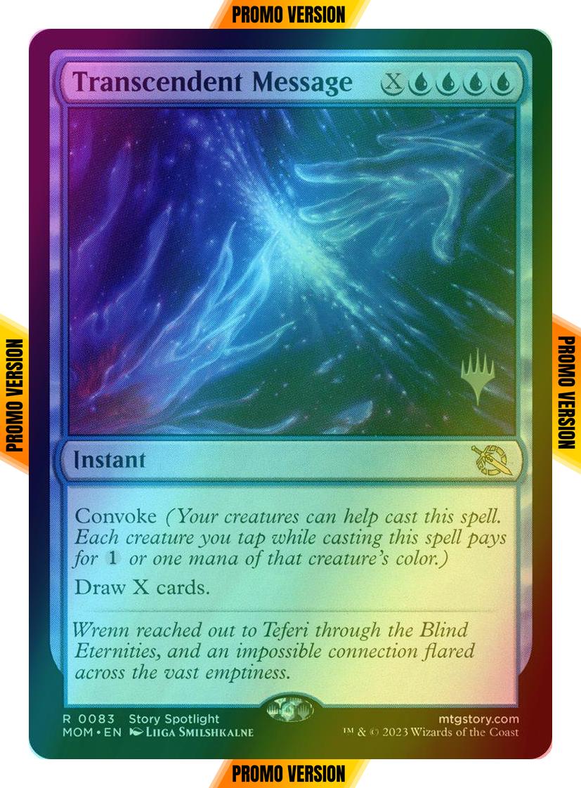 Transcendent Message [83p] [Promo Pack] [March of the Machine: Promos] [Foil]