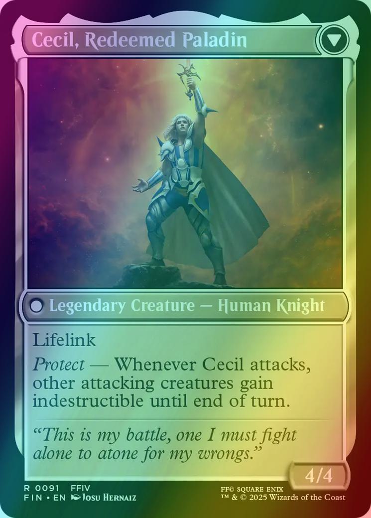 Cecil, Dark Knight // Cecil, Redeemed Paladin [91] [FINAL FANTASY] [Foil]