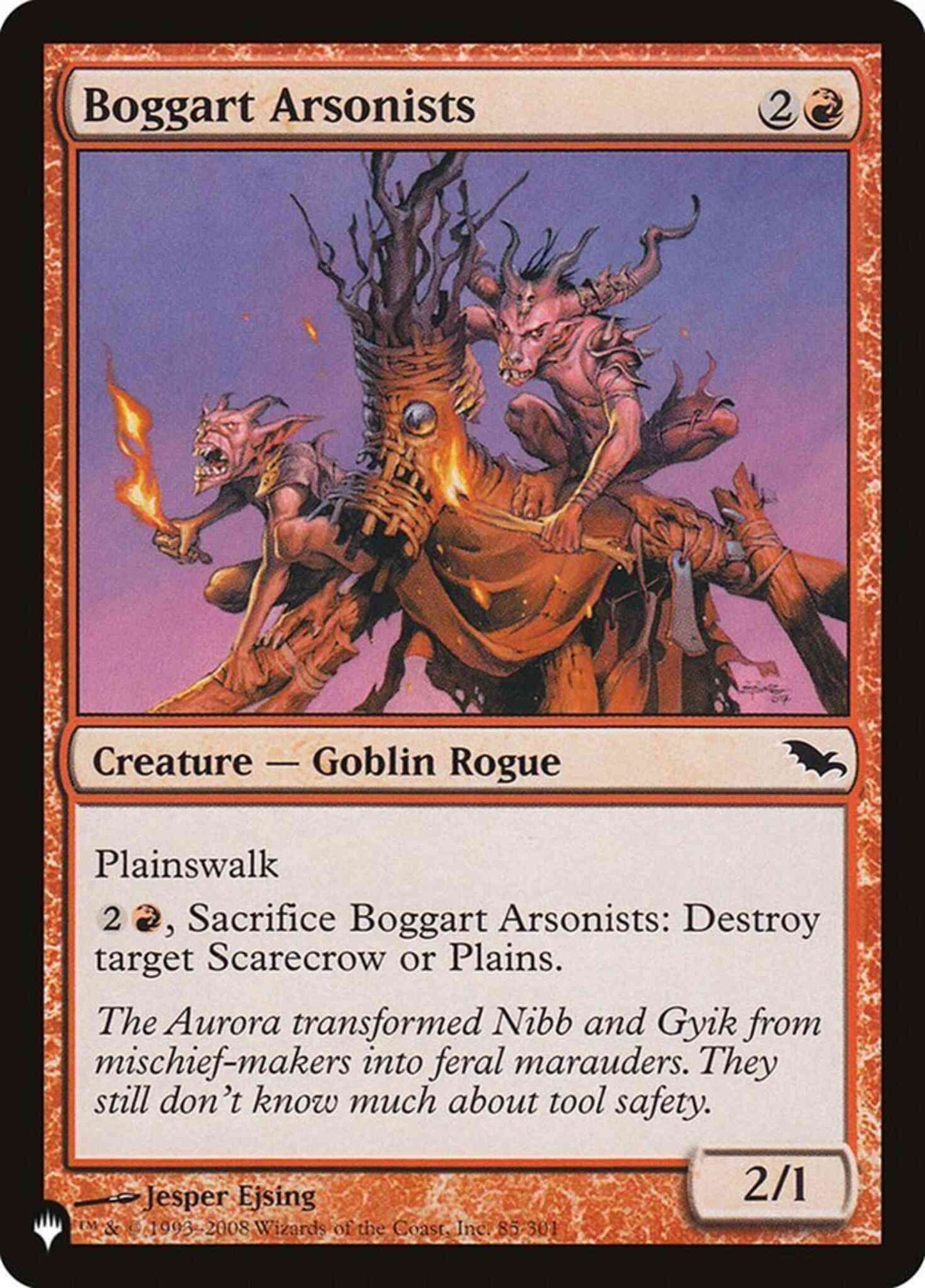 Boggart Arsonists [SHM-85] [The List] [Non-Foil]