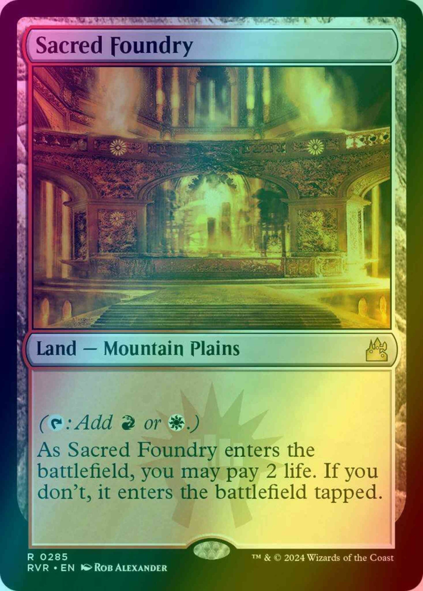 Sacred Foundry [285] [Ravnica Remastered] [Foil]