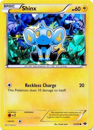 Shinx - Shattered Holo  -  43/99 - Common [bw4-43] [Holo]