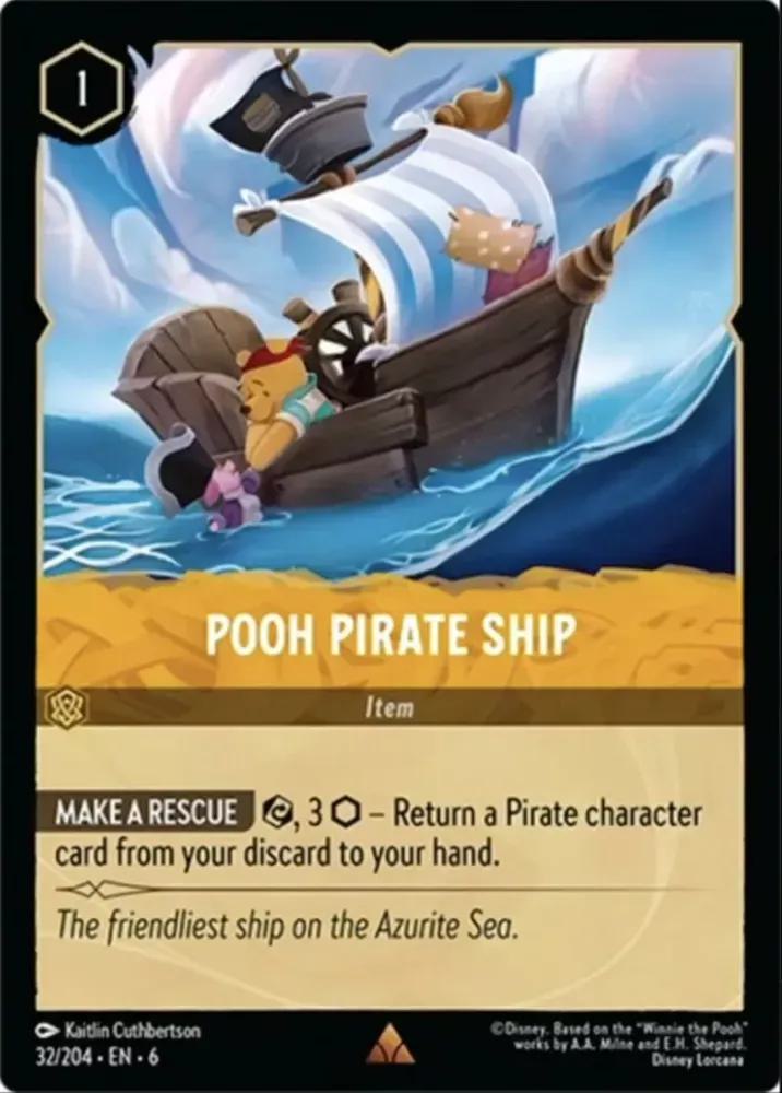 Pooh Pirate Ship - 32/204 [Azurite Sea] [Non-Foil]