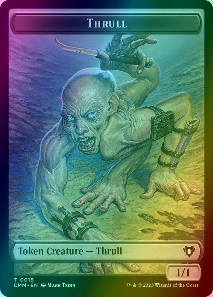 Bird Token (04) // Thrull Token (18) [Commander Masters: Tokens] [Foil]