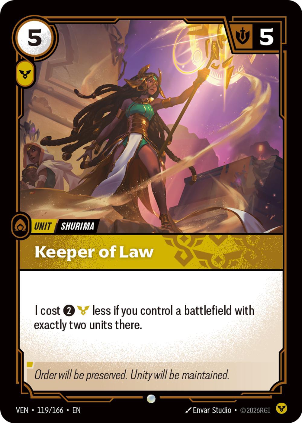 Keeper of Law - 119/166 [Vendetta] [Non Foil]