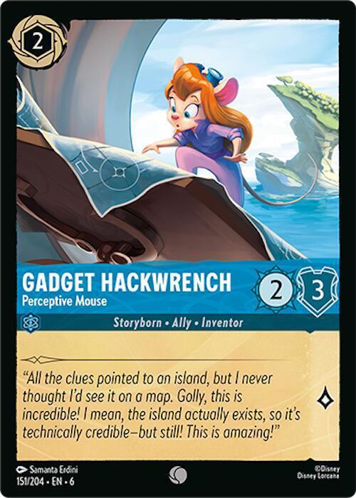 Gadget Hackwrench - Perceptive Mouse - 151/204 [Azurite Sea] [Non-Foil]