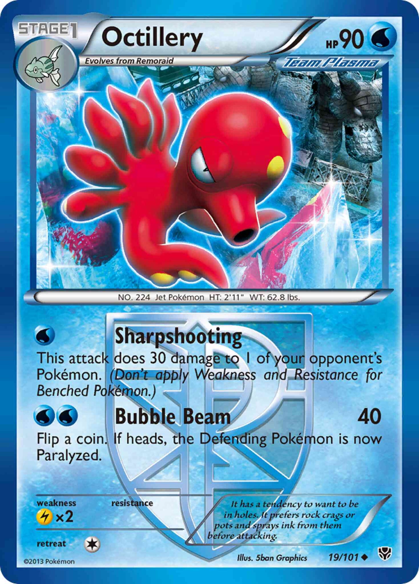Octillery - 19/101 - Uncommon [bw10-19] [Non-Holo]