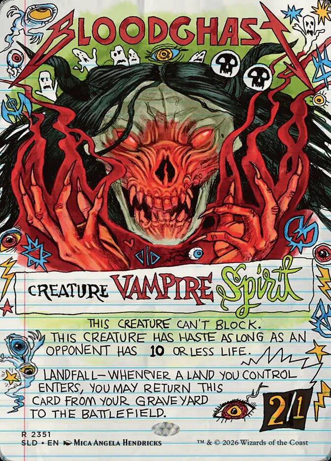 Bloodghast [2351] [Borderless] [Notebook Genius] [Secret Lair Drop] [Non-Foil]