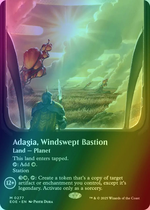 Adagia, Windswept Bastion [277] [Borderless] [Viewport] [Edge of Eternities] [Foil]