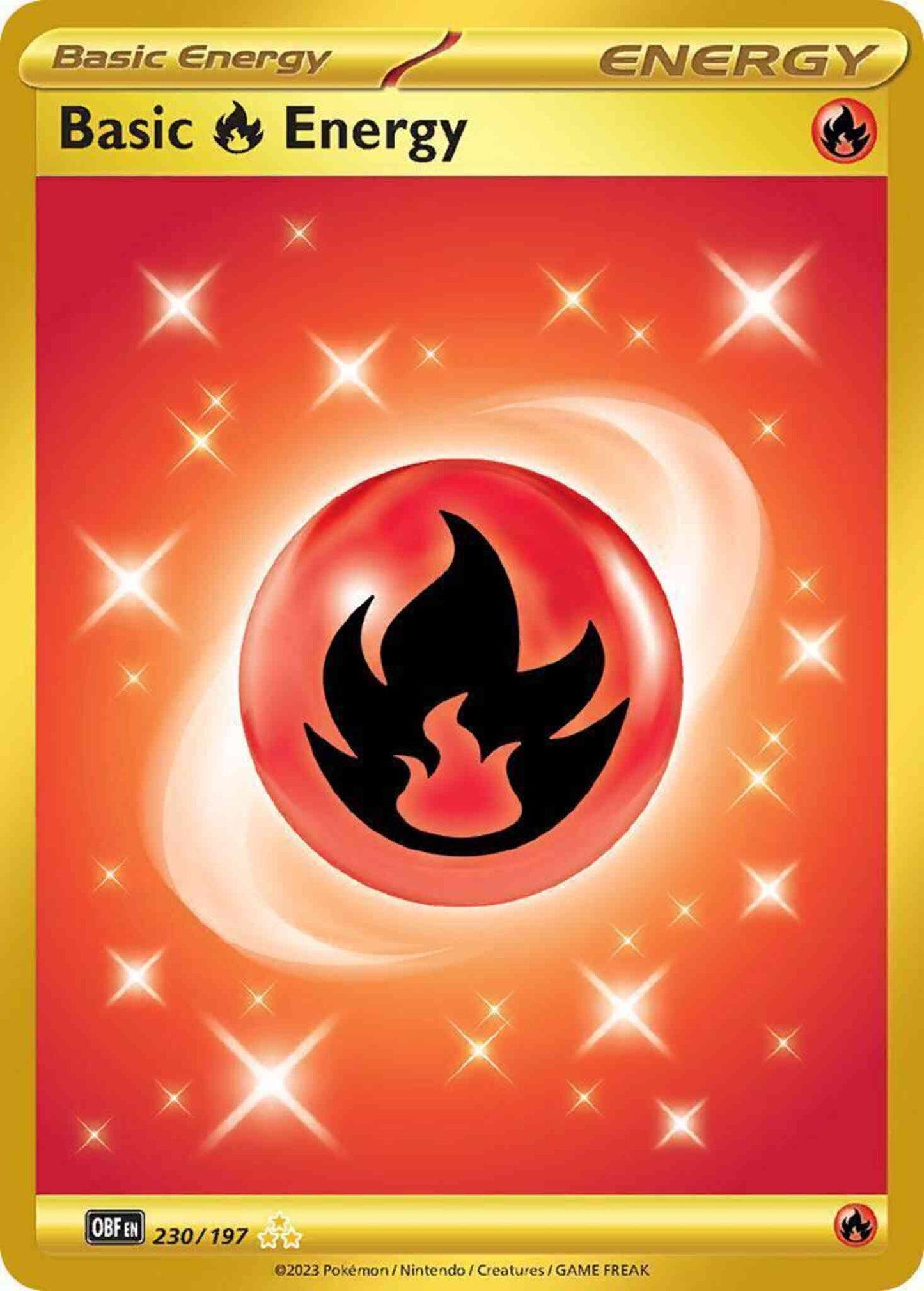 Basic Fire Energy - 230/197 - Hyper Rare [sv03-230] [Secret]