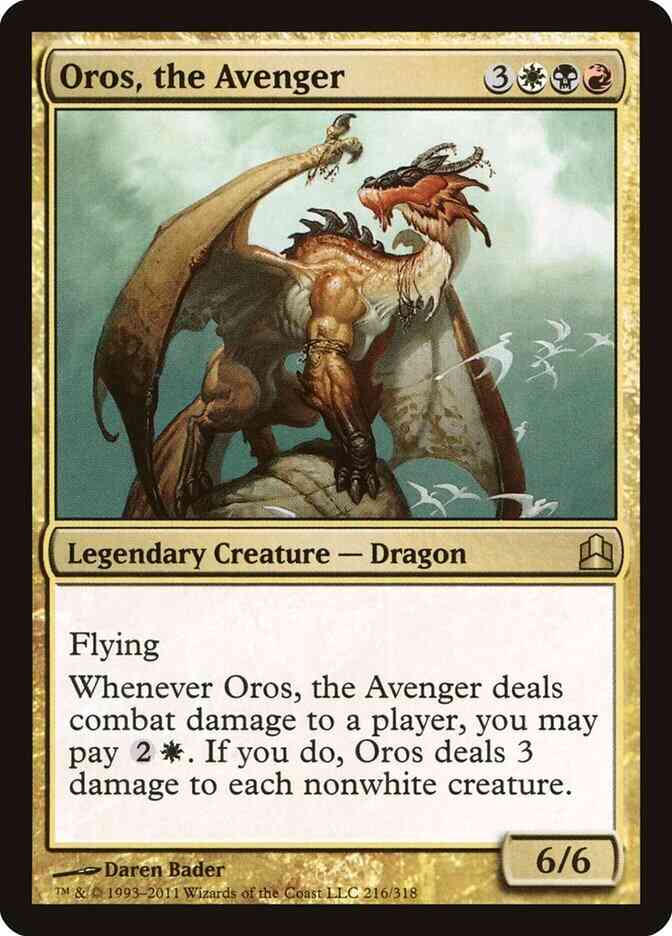 Oros, the Avenger [216] [Commander 2011] [Non-Foil]