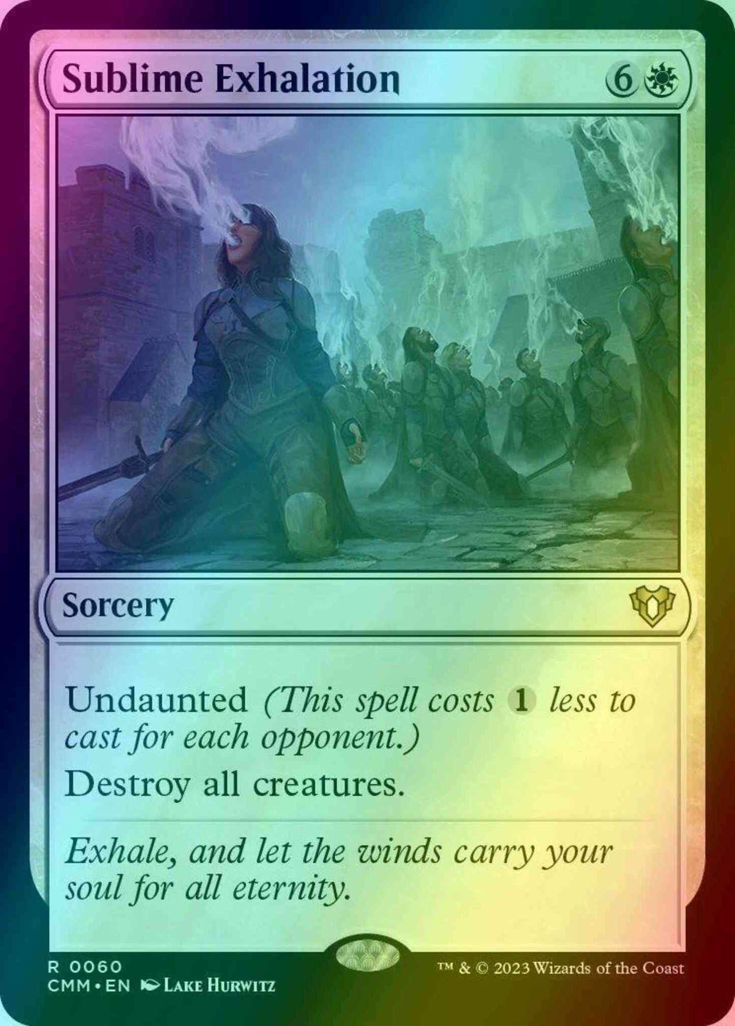 Sublime Exhalation [60] [Commander Masters] [Foil]